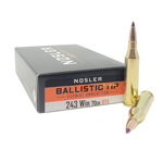 The Ballistic Tip Varmint Bullet offers Devastating Performance at distances Both Near And Far. The Aerodynamic Polymer Tip Combined With The Ultra-Thin Jacket Mouth assures Rapid And Violent Expansio...
